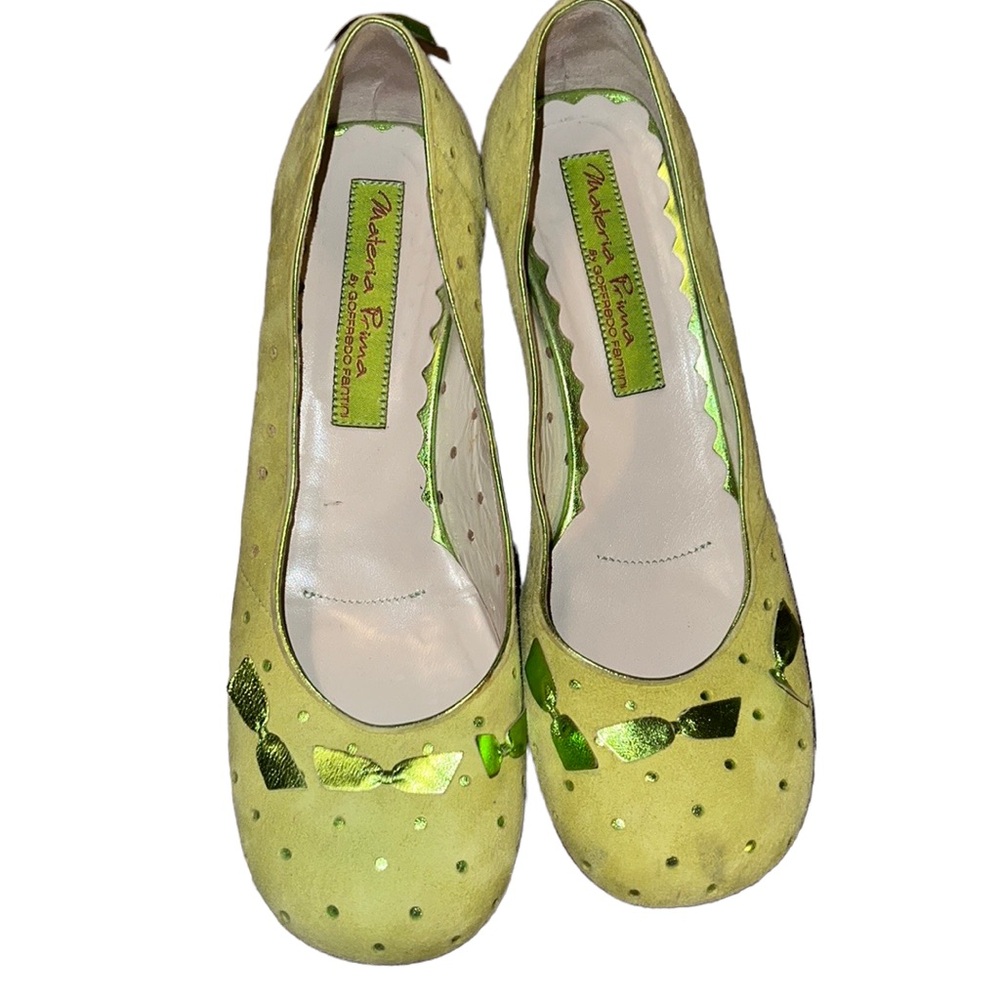 Materia Prima Green Suede Size 7